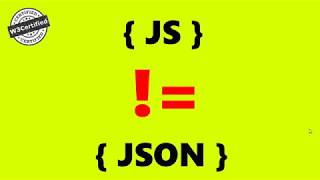 Javascript objects vs JSON objects