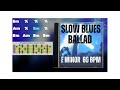 Easy Slow Blues Backing Track in E minor for Guitar Practice!