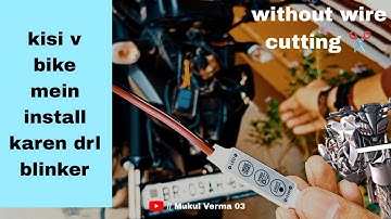 Yamaha Mt15 modified eye drl flasher/blinker || kisi v bike me blinker install karen|| #mt15 #bike