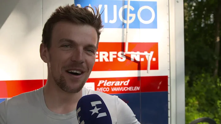 Josh Teasdale voor de klimtijdrit