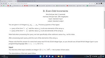 Even Odd Increment | | Codeforces