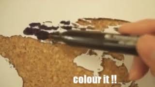 DIY Your Cork board Map