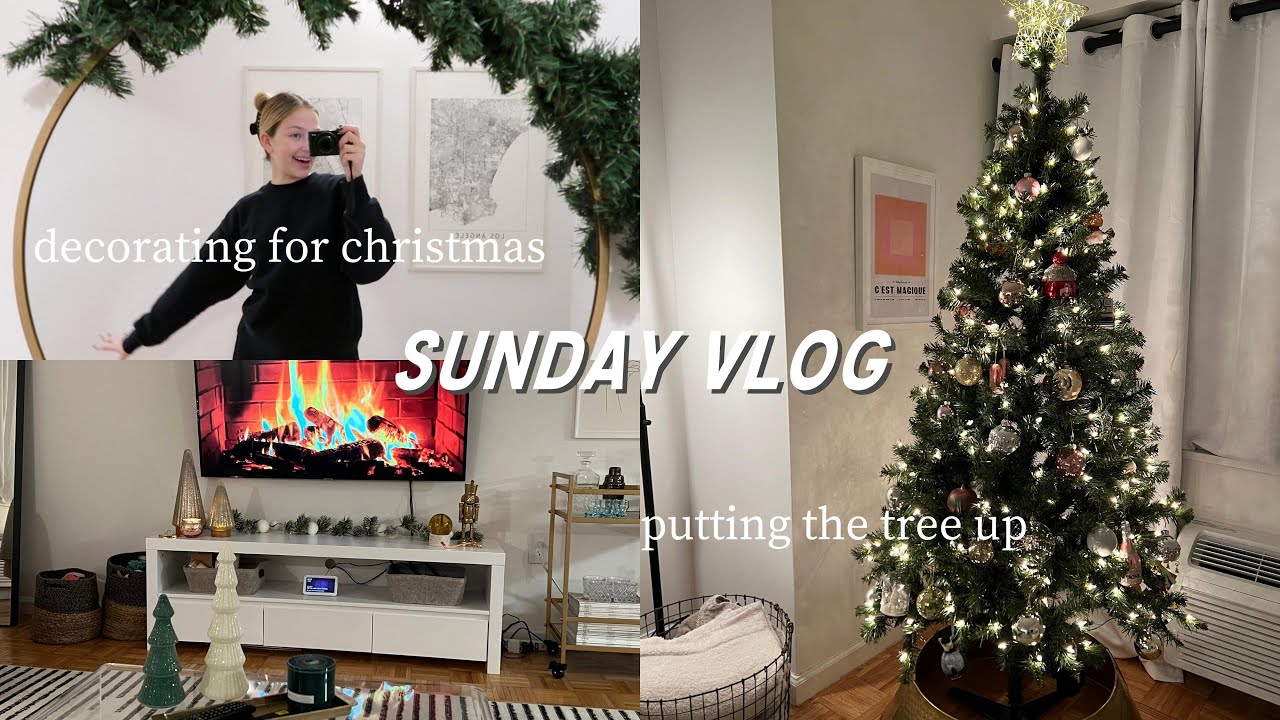 vlog: decorating my apartment for christmas!! | maddie cidlik
