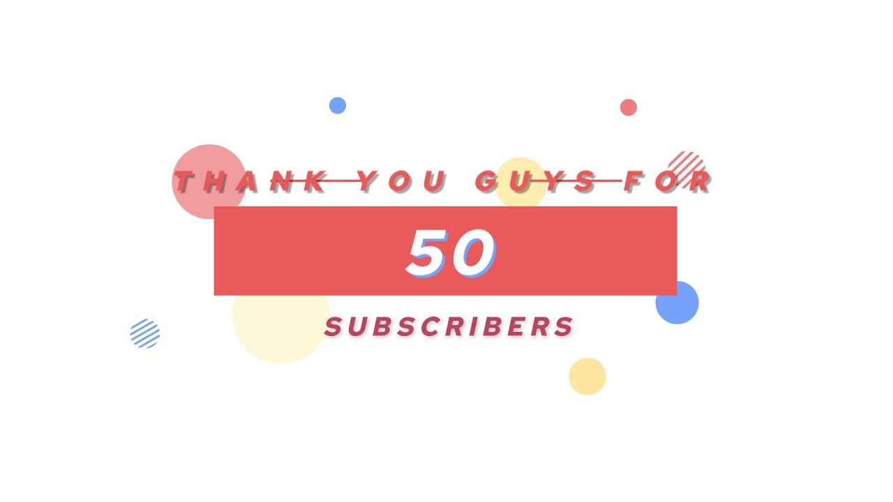 THANK YOU GUYS FOR 50 SUBSCRIBERS ;)))))