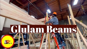 glulam beam on the rise at #constructionschool #tradeschool