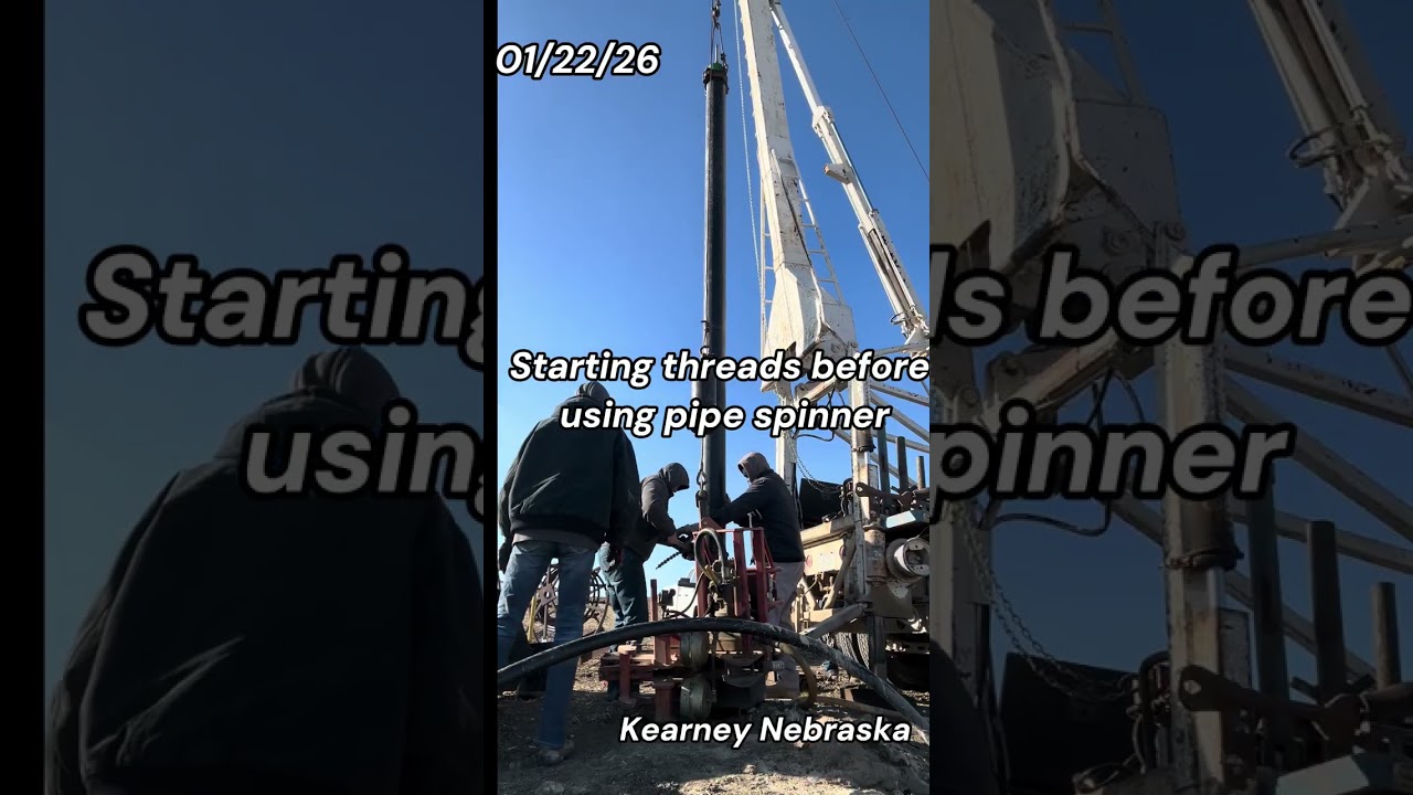 01/22/26 Setting 250’ irrigation pump north of Kearney Nebraska 
