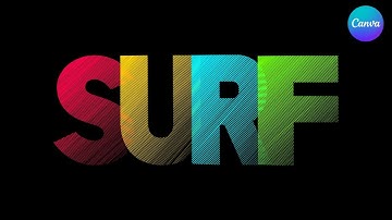 Colorful Text Effect in Canva - Typography t-shirt design tutorial