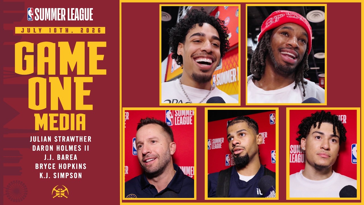 Full Denver Nuggets Media vs. Houston🎙 | 2026 NBA Summer League