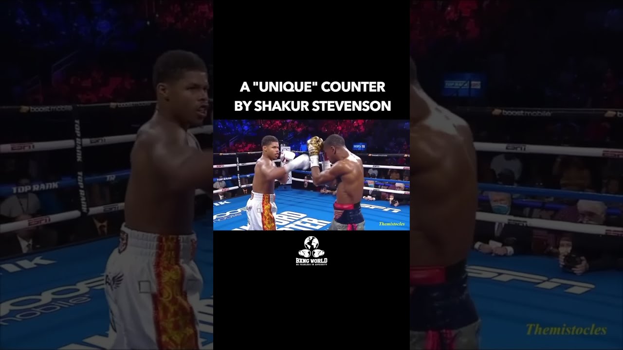 A Unique Counter By Shakur Stevenson - #boxing #shakurstevenson #boxing #boxingtraining #trending