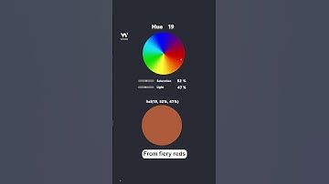 CSS Colors HSL and HSLA - Part 2 - HSL Introduction - #w3schools #css #webdevelopment