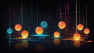 Abstract Canvas of Glowing Orbs For TV - Slideshow Screensaver Showcase - 6 Hours, No Sound