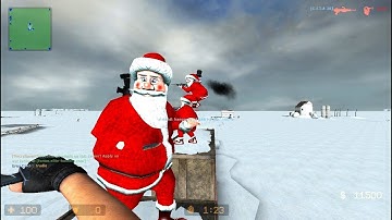 Counter-Strike Source Zombie Mod Gameplay with XMAS Skins on Siberia map