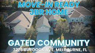 3275 Burdock Ave, Melbourne, FL | Move-In Ready 3BR Home in Gated Community