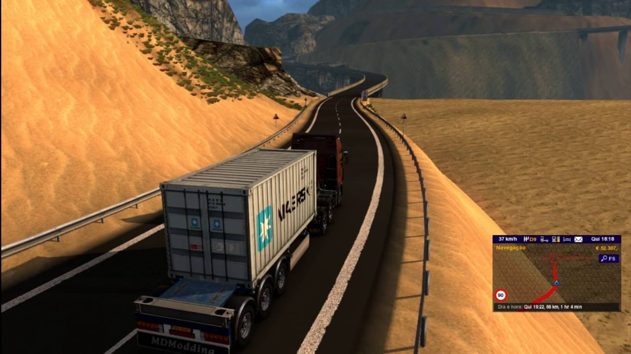 Euro Truck Simulator 2 - TruckSim-Map 6.4 Full HD