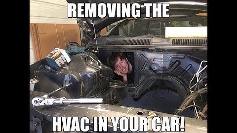 Taking Out The A/C In An Fbody