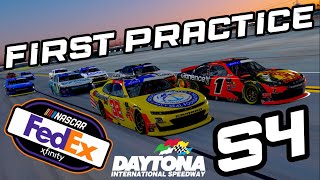NASCAR iRacing FedEx Xfinity Series S4 Daytona Season Opener First Practice LIVE