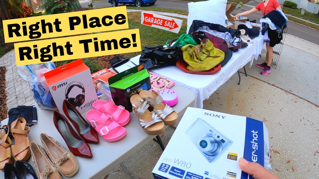 We Scooped ALL The HIGH END Brands At This LUXURY Garage Sale! YouTube