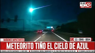 Impresionante meteorito iluminó el cielo de España y Portugal.
