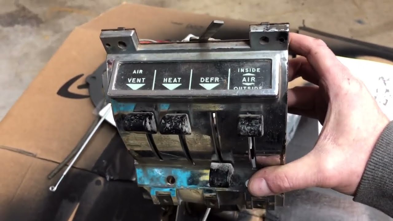 1957 Chevrolet Bel Air обогреватель управляет системой вентиляции