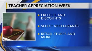 Here's how teachers can get freebies and discounts for Teacher Appreciation Week