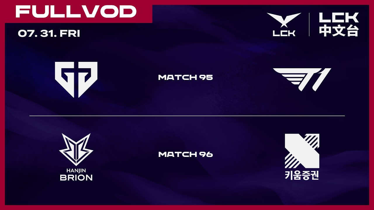 [中文] GEN vs T1 | BRO vs KRX | 2026 LCK