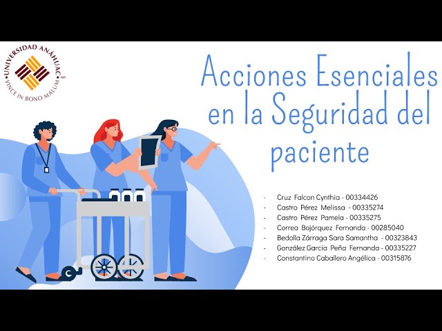 Acciones Esenciales en la Seguridad del Paciente | Calidad en Salud -  YouTube