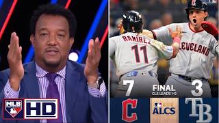 Details MLB Network | Pedro Martinez REACTS to Jose Ramírez stars as Guardians def. Rays 7-3 in Game 1 ALCS News