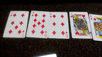 Yes/no using playing cards