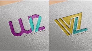 Logo Design Tutorial - WZ - ZW logo Deisng in | CorelDraw x7