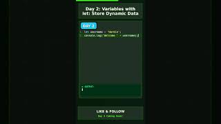 DON'T MISS THIS JS SECRET! 🤫 Day 2: 'let' CHANGES EVERYTHING! 🤯 #shorts #viral