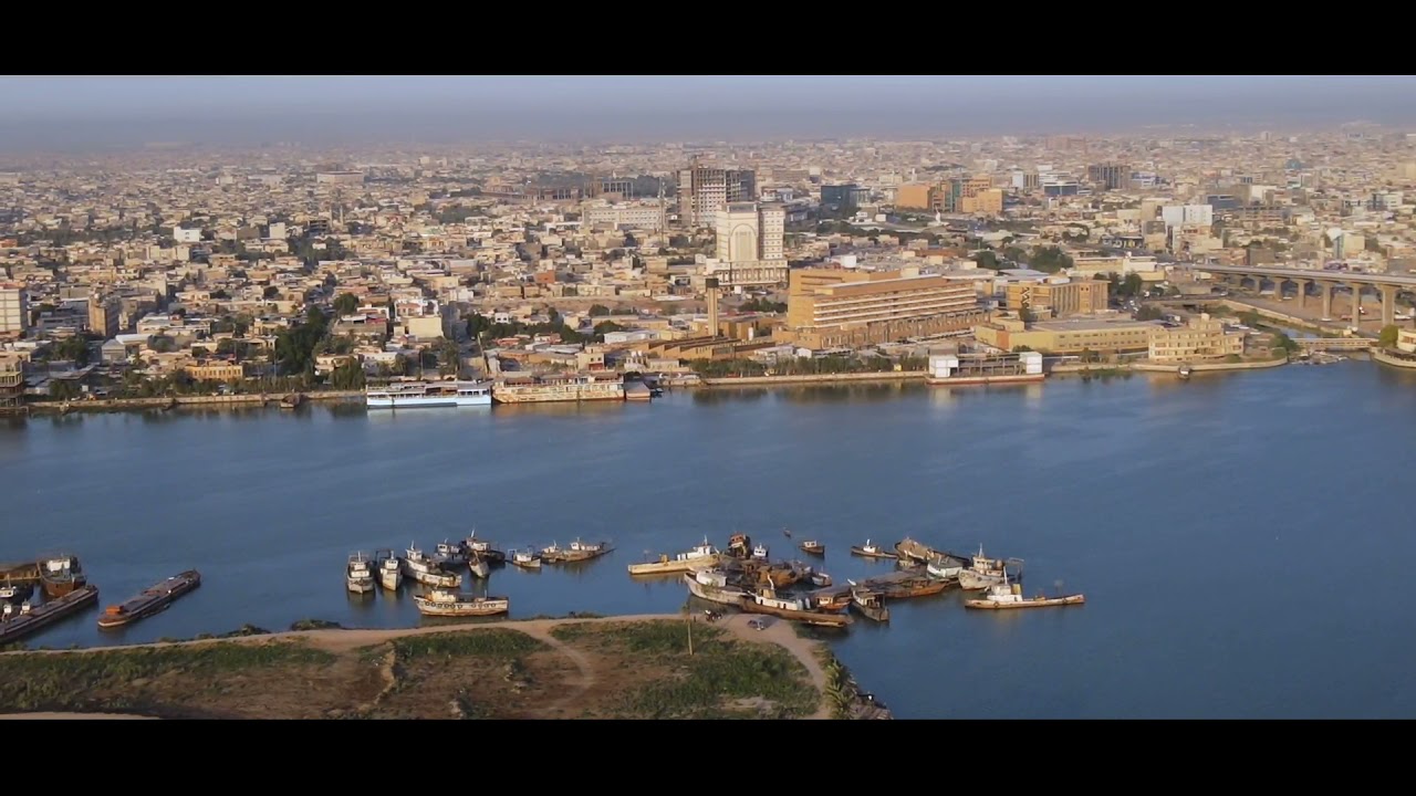 شاهد جمال بصرة شط العرب وبحر الفاو   تصوير طائرة درون Mavic air 2