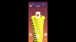 Drop Stack Ball 🏀 Gameplay Android Deepu gaming #shorts #shortspeed Aug/22/24 | 10:07 AM screenshot 3