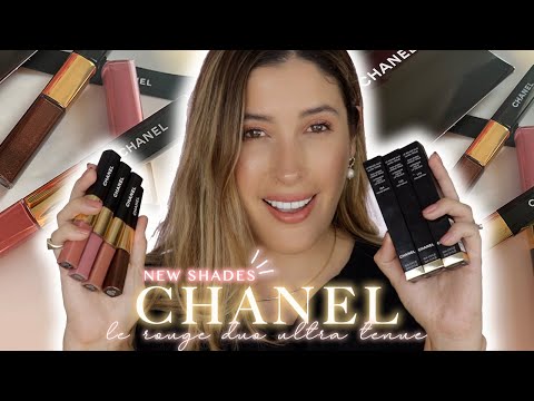 CHANEL LE ROUGE DUO ULTRA TENUE ✨ NEW SHADES✨ BEST LONGWEARING LIQUID  LIPSTICKS MASK 😱 Swatches Demo 