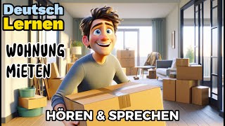 Deutsch Lernen| Wohnung mieten| Sprechen & Hören| Deutschkurs| Geschichte & Wortschatz