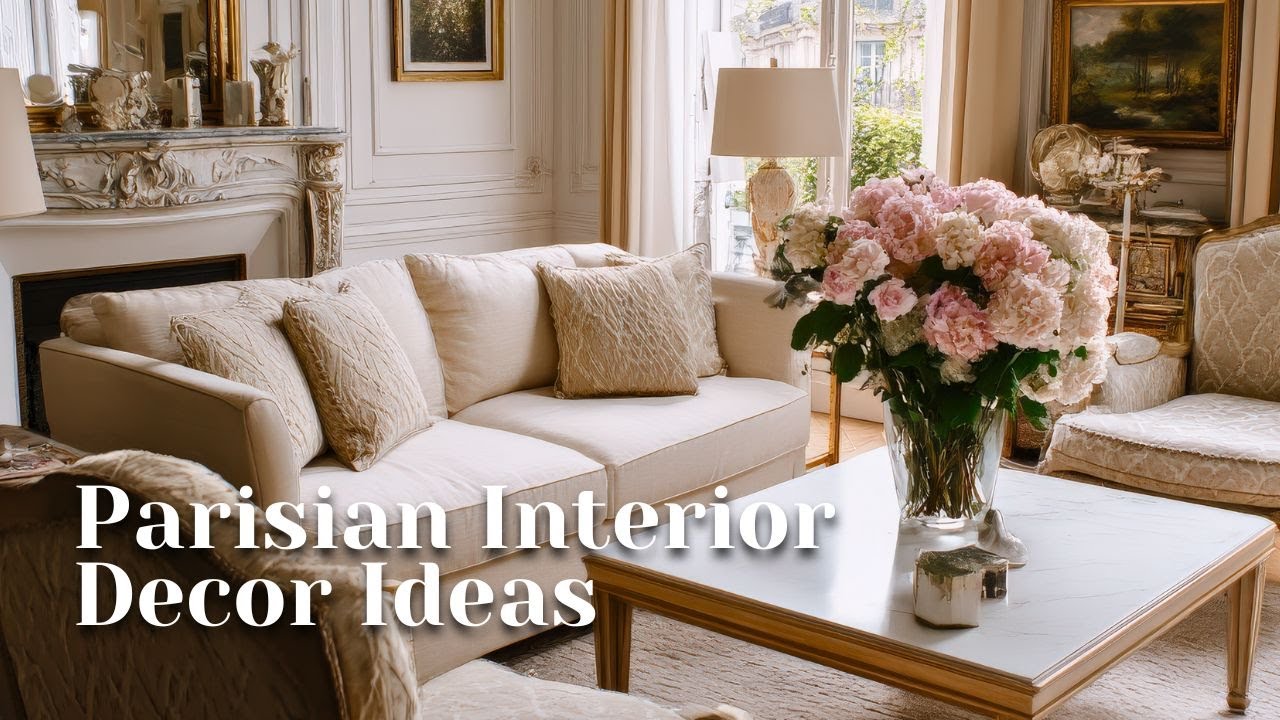 Parisian Interior Decor Ideas for a Chic, Cozy, and Aesthetic Home Transformation