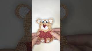 The Cutest DIY Paper Teddy Bear With a Huge Heart ❤ #shorts