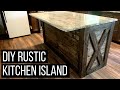 DIY Kitchen Island | Rustic Kitchen Island Makeover Under $150