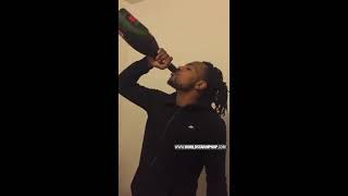 Dude Drinks A Whole Bottle Of Remy Martin For $200!