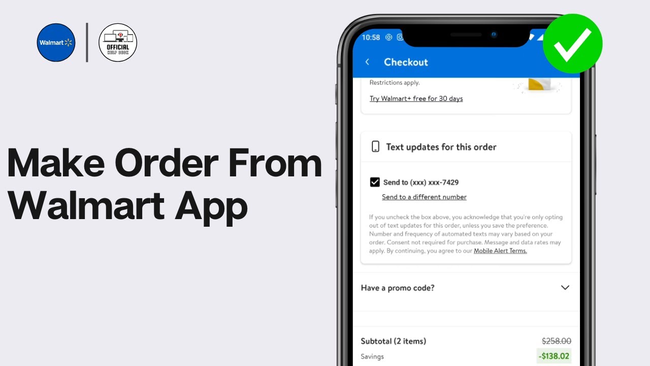 How to Order from Walmart App 2024 | Make Order From Walmart App - YouTube