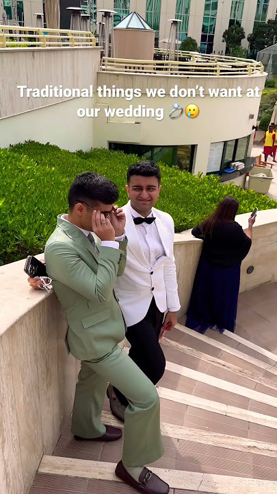 Traditional things we don’t want at our wedding 😅🤫 #shorts #gaycouple