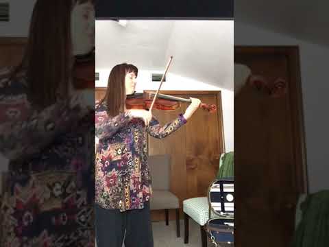 Pop Goes the Weasel - pluck A string - 3 tempos