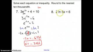 7.7 Base e and Natural Logarithms