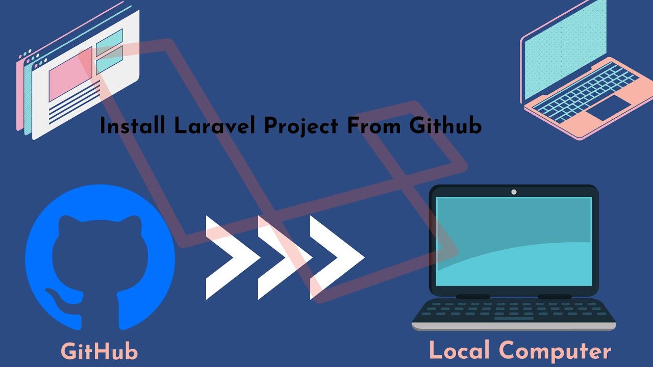 Install Laravel Project from github #laravel - YouTube