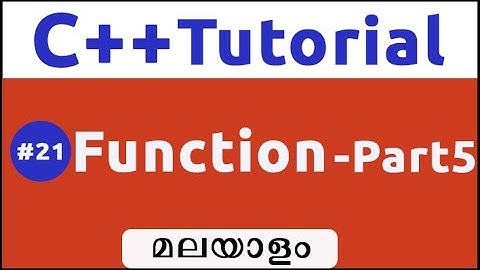 Call By Reference In C++ -Malayalam#21