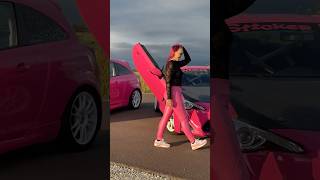 Opel Corsa, Gt86 And Me In Pairadize Pink Thetic Leather Leggings