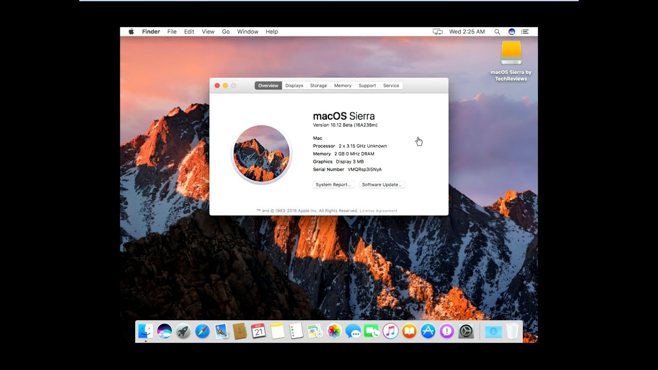 install mac os sierra on pc