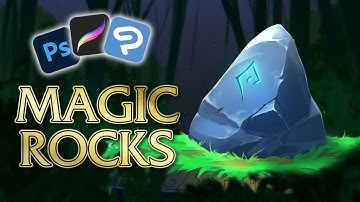 How to paint MAGICAL ROCKS!