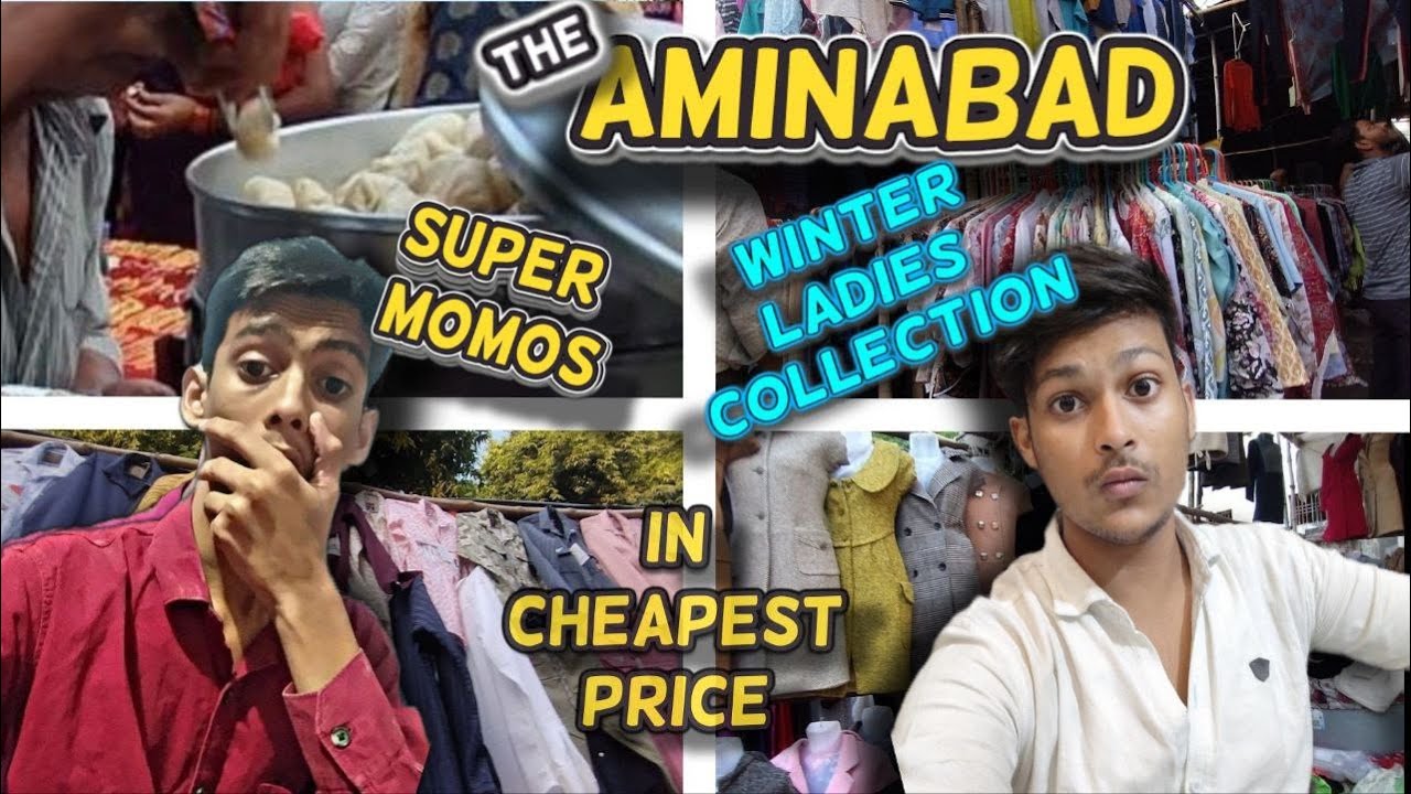 my#firstvlog  || aminabad me saste kapde loot lo ||  street food ||chepest lucknow party winter wear
