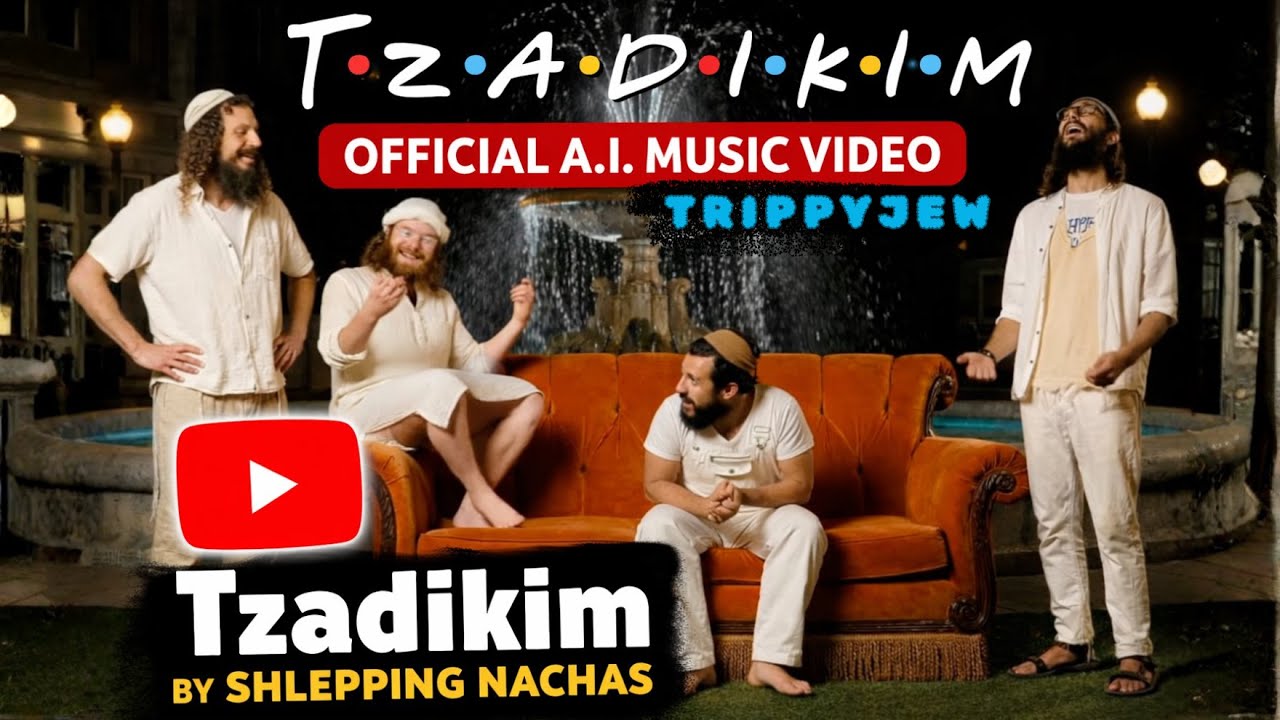 Tzadikim - Shlepping Nachas - OFFICIAL A.I. MUSIC VIDEO by @trippyjew