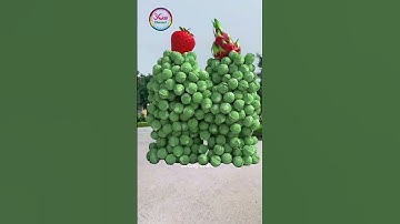 Humanoid vegetable walk and collide...🍄 3D special effect